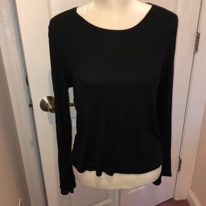 Super simple black Bell sleeve shirt, size XL